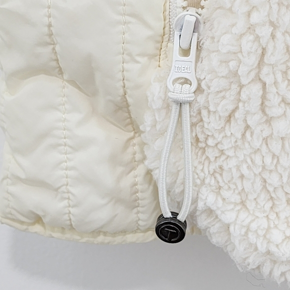 Talbots Women's Full Zip Faux Fur Sherpa Vest - SP - Picture 4 of 7